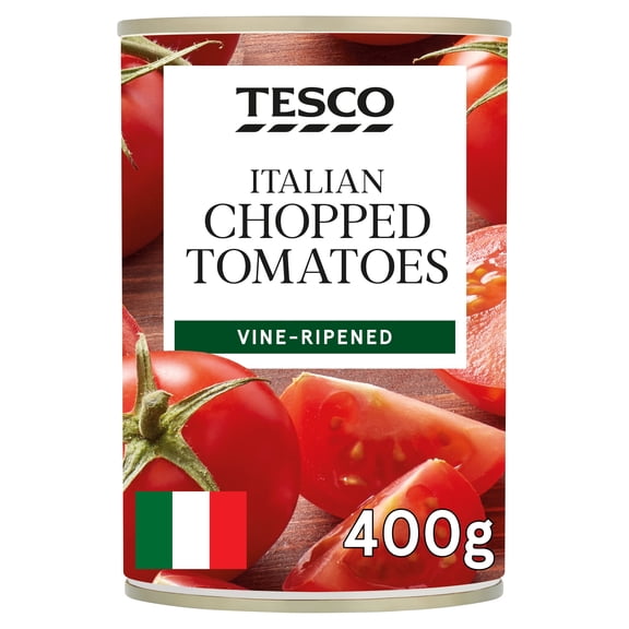 Tesco Italian Chopped Tomatoes 400G, Imported from Britain