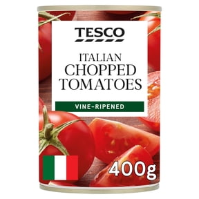 Tesco Italian Chopped Tomatoes 400G, Imported from Britain