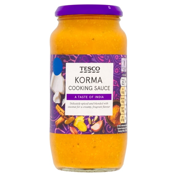 Tesco Korma Cooking Sauce 500G, Imported from Britain