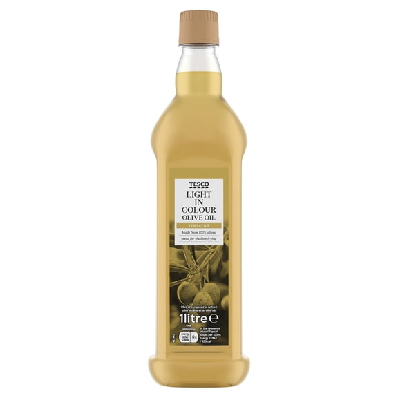 Tesco Light In Colour Olive Oil 1Ltr, Imported from Britain