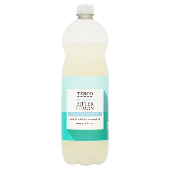Tesco Low Cal Bitter Lemon 1 Litre, Imported from Britain