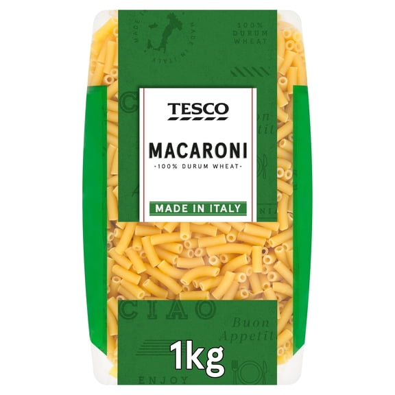 Tesco Macaroni Pasta 1Kg, Imported from Britain