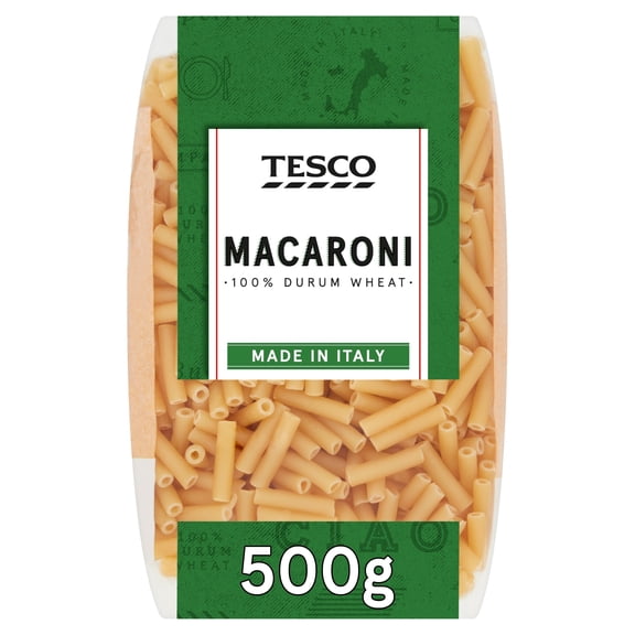Tesco Macaroni Pasta 500G, Imported from Britain