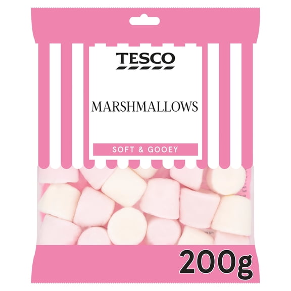 Tesco Marshmallows 200G, Imported from Britain