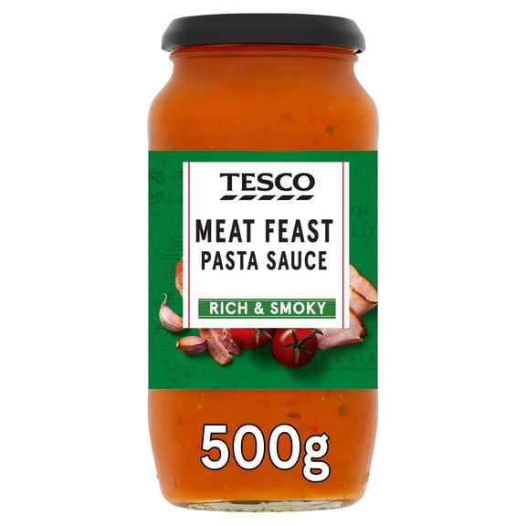 Tesco Meat Feast Pasta Sauce 500g, Imported from Britain