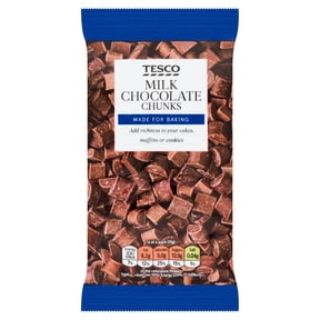 Tesco Milk Chocolate Chunks 100G, Imported from Britain