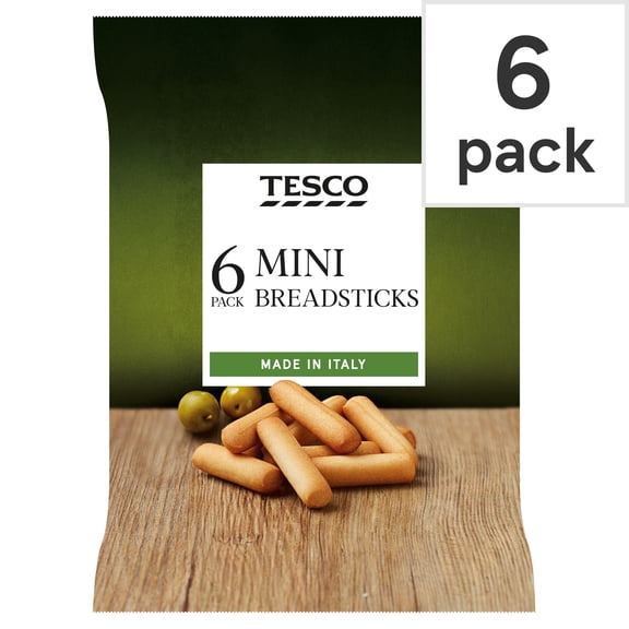 Tesco Mini Breadsticks 6 Pack 120g, Imported from Britain