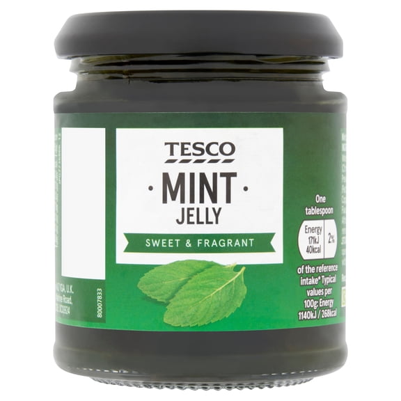 Tesco Mint Jelly 220g, Imported from Britain