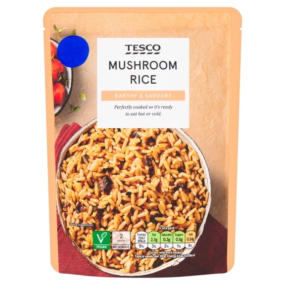 Tesco Mushroom Rice 250g, Imported from Britain