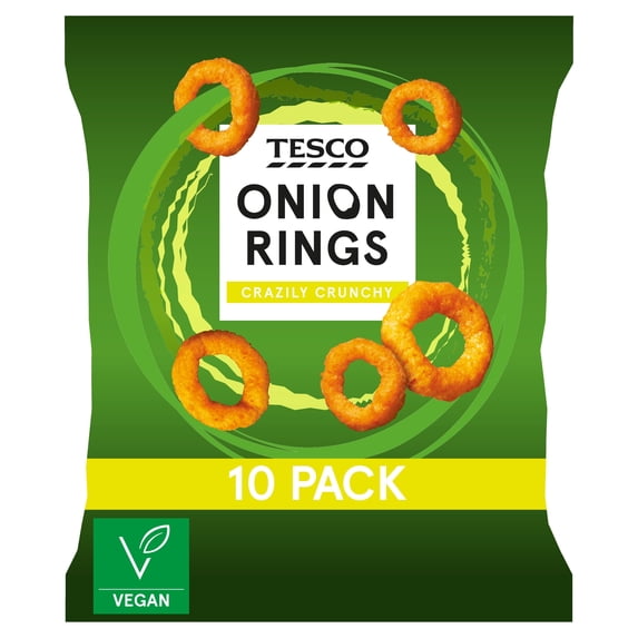 Tesco Onion Rings 10 Pack 170G, Imported from Britain