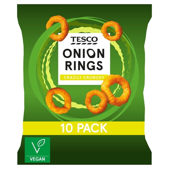Tesco Onion Rings 10 Pack 170G, Imported from Britain