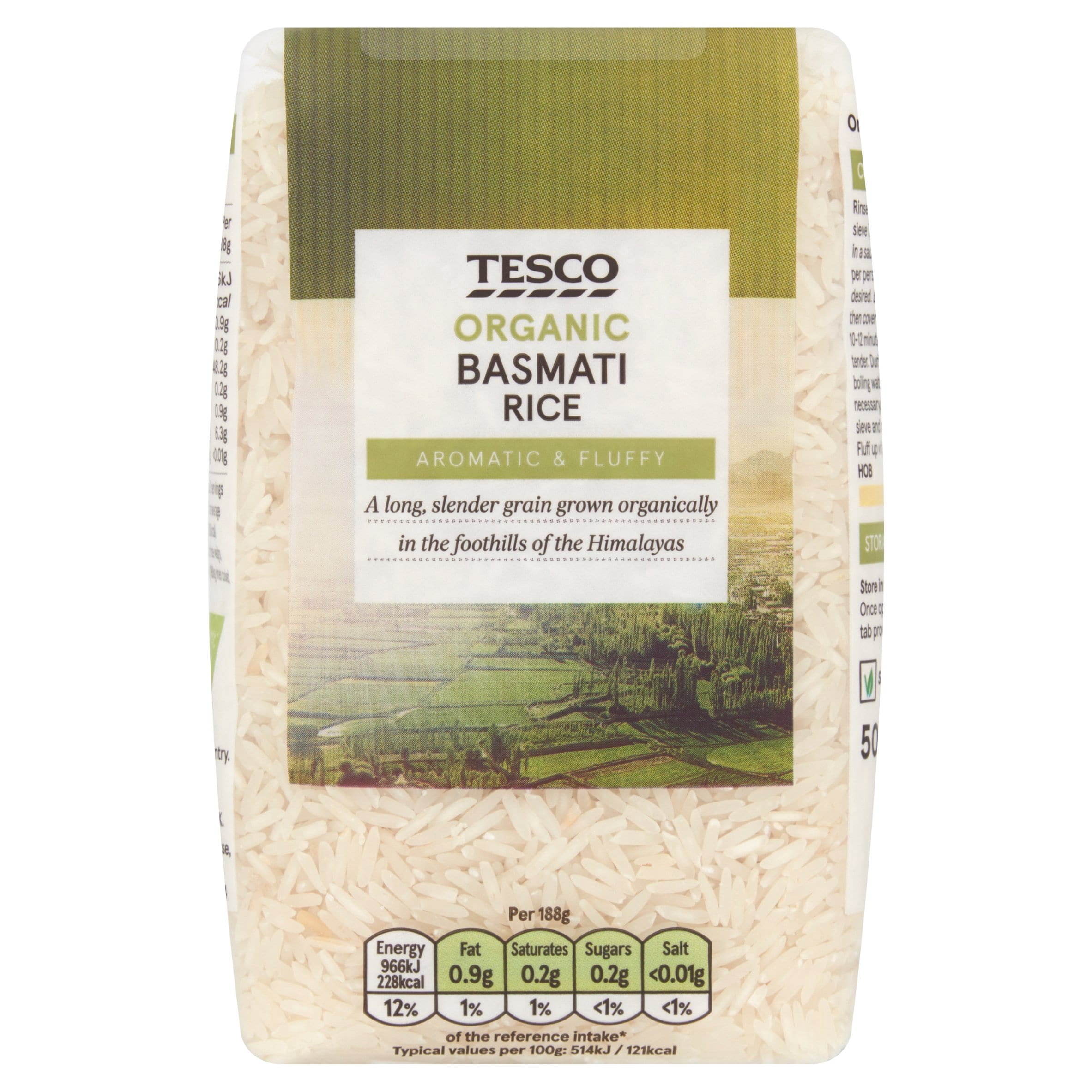 Tesco Organic Basmati Rice 500G, Imported from Britain