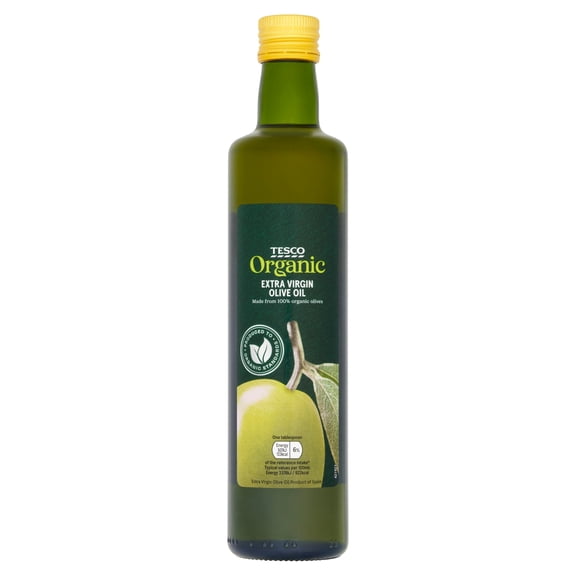 Tesco Organic Extra Virgin Olive Oil 500Ml, Imported from Britain