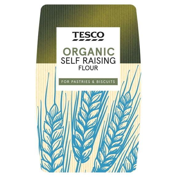 Tesco Organic Self Raising Flour 1Kg, Imported from Britain