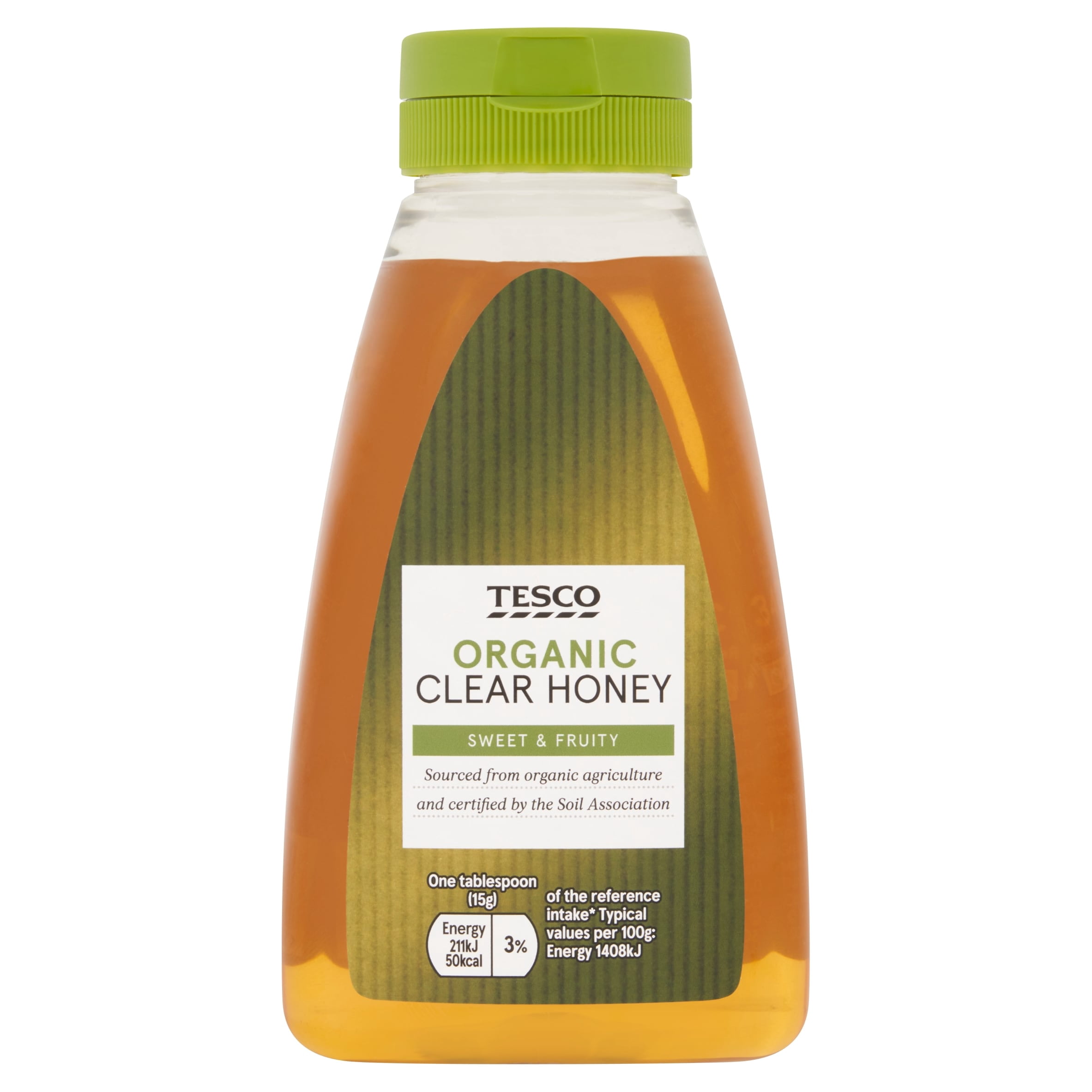 Tesco Organic Squeezy Clear Honey 340G, Imported from Britain