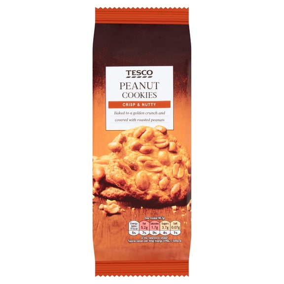 Tesco Peanut Cookies 200G, Imported from Britain