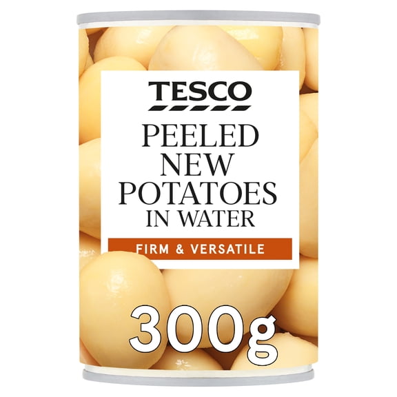 Tesco Peeled New Potatoes In Water 300G, Imported from Britain