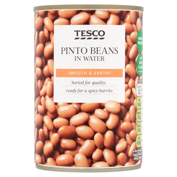 Tesco Pinto Beans In Water 390G, Imported from Britain