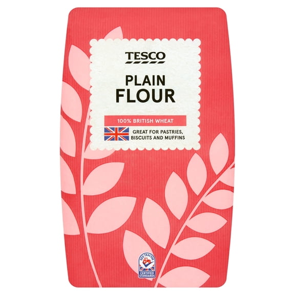 Tesco Plain Flour 1.5Kg, Imported from Britain