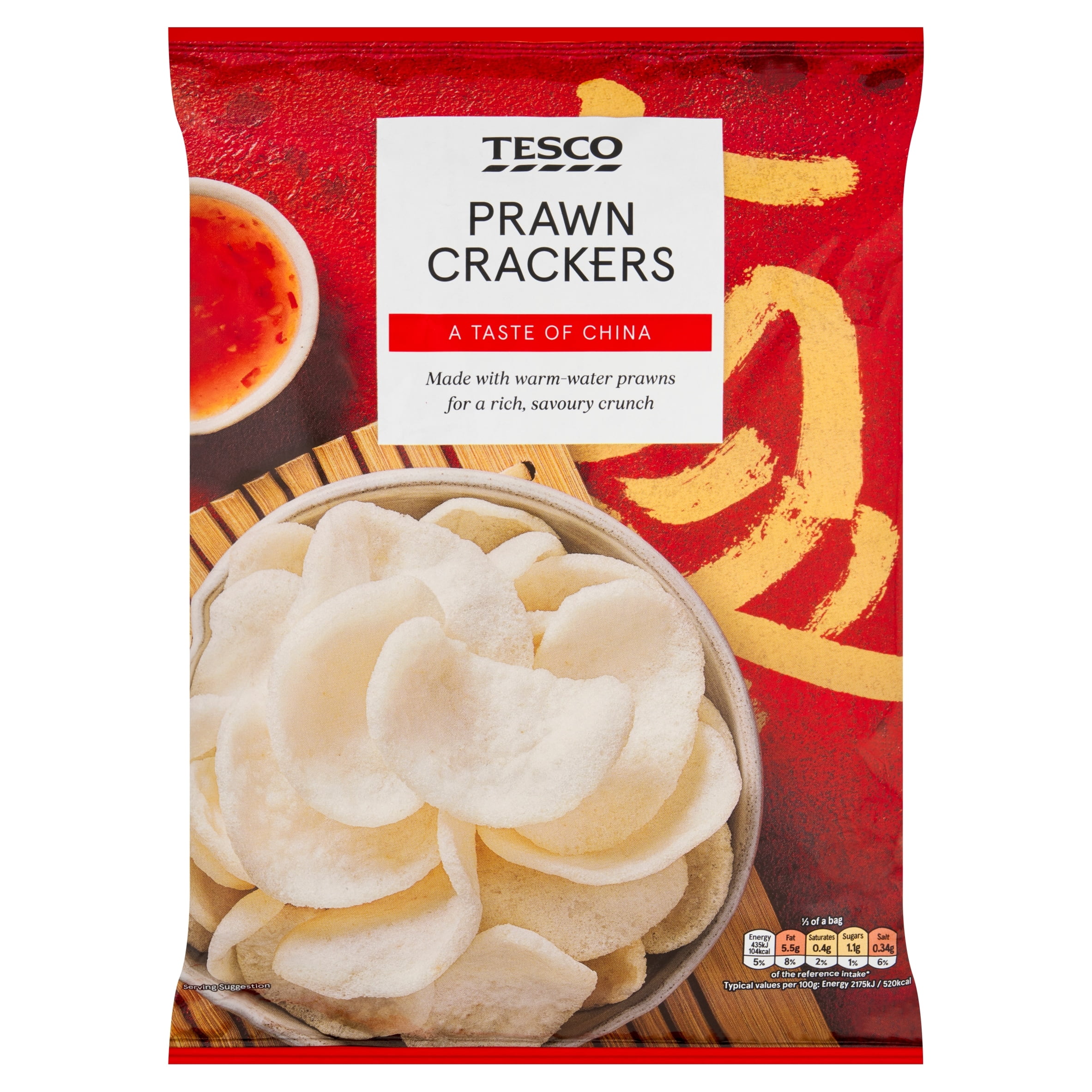 Tesco Prawn Crackers 60G, Imported from Britain