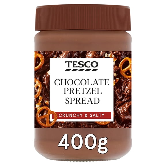 Tesco Pretzel Chocolate Spread 400g, Imported from Britain