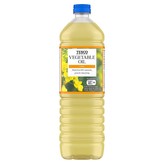 Tesco Pure Vegetable Oil 1L, Imported from Britain