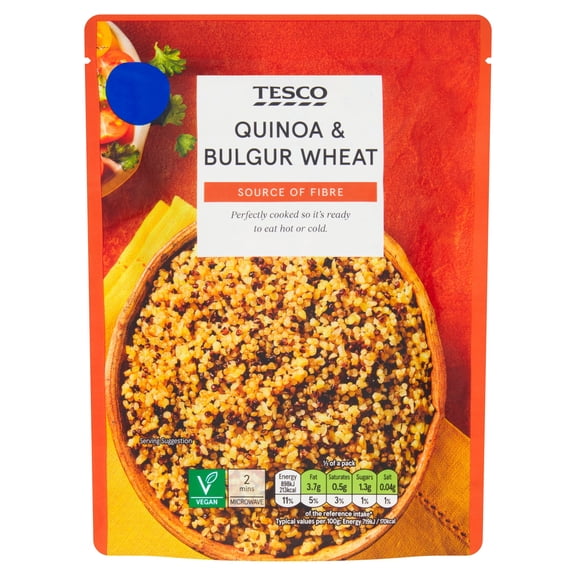 Tesco Quinoa & Bulgur Wheat 250g, Imported from Britain