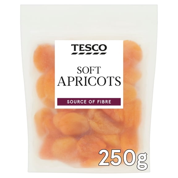 Tesco Ready To Eat Apricots 250G, Imported from Britain
