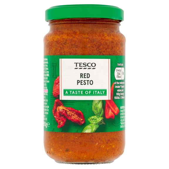 Tesco Red Pesto 190G, Imported from Britain
