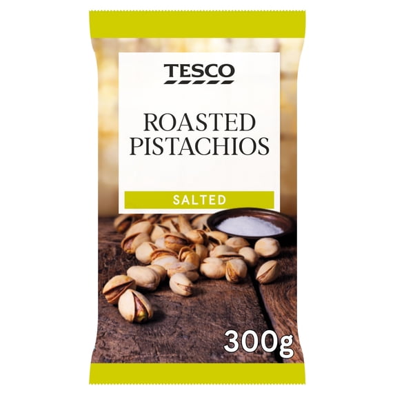 Tesco Roasted Pistachios - Salted 300g, Imported from Britain