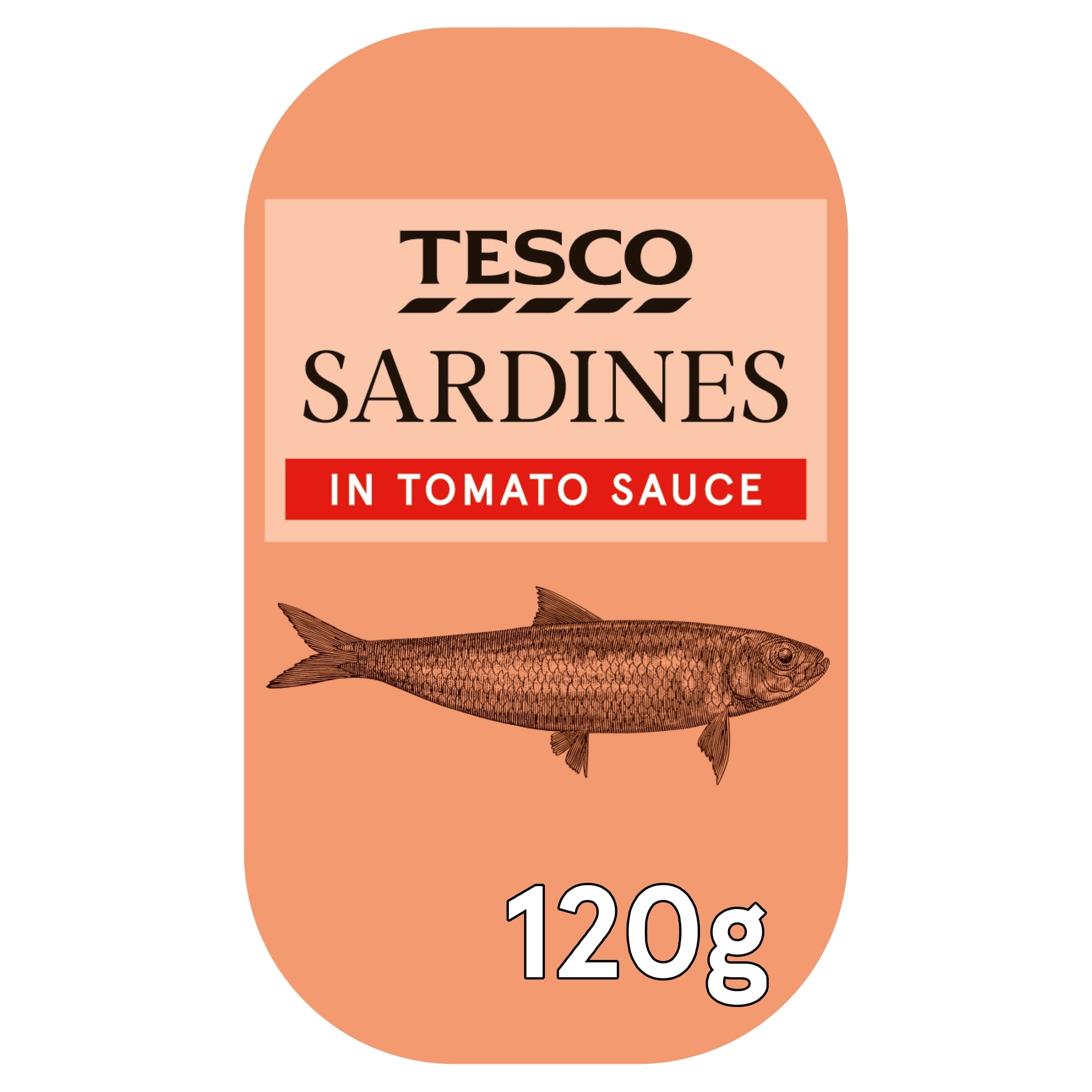 Tesco Sardines In Tomato Sauce 120G, Imported from Britain
