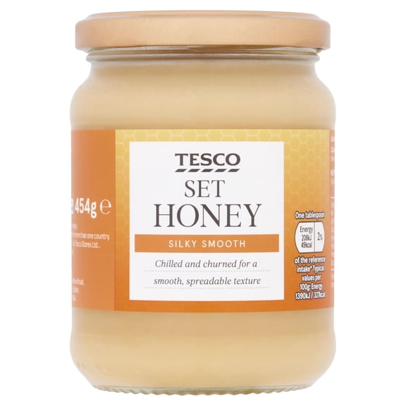 Tesco Set Honey 454G, Imported from Britain