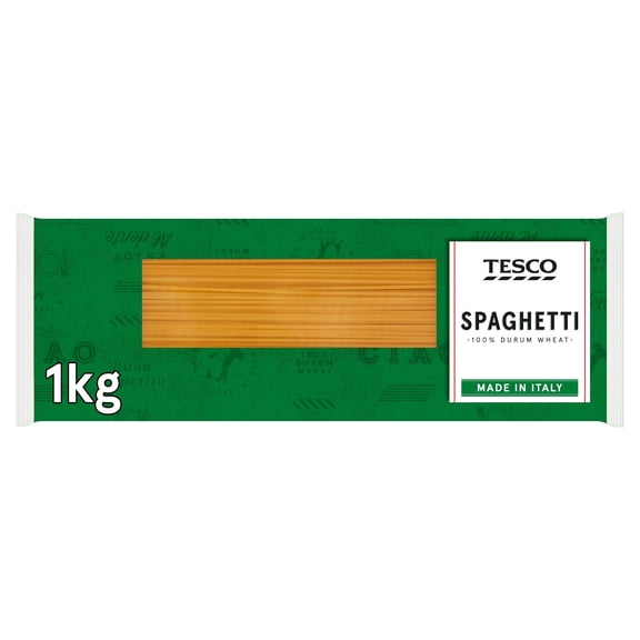 Tesco Spaghetti Pasta 1Kg, Imported from Britain