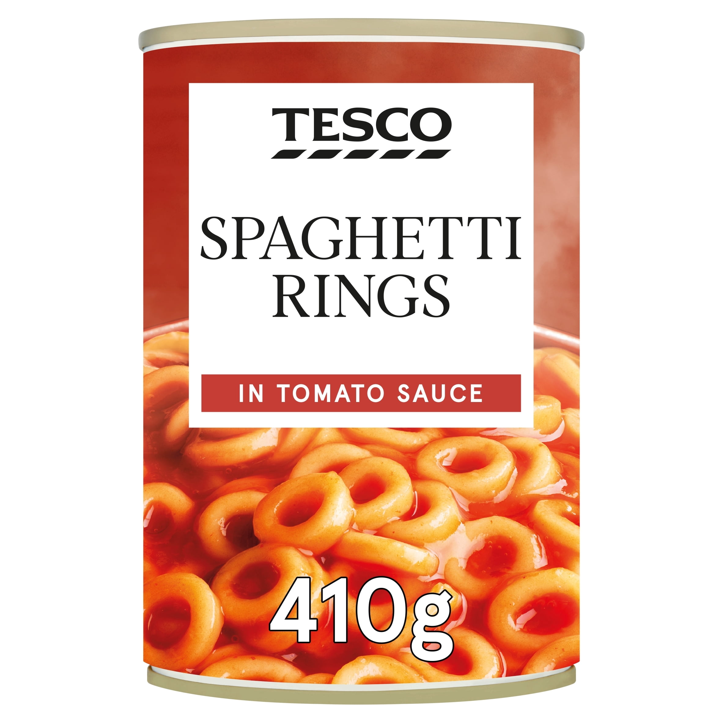 Tesco Spaghetti Rings In Tomato Sauce 410G, Imported from Britain ...