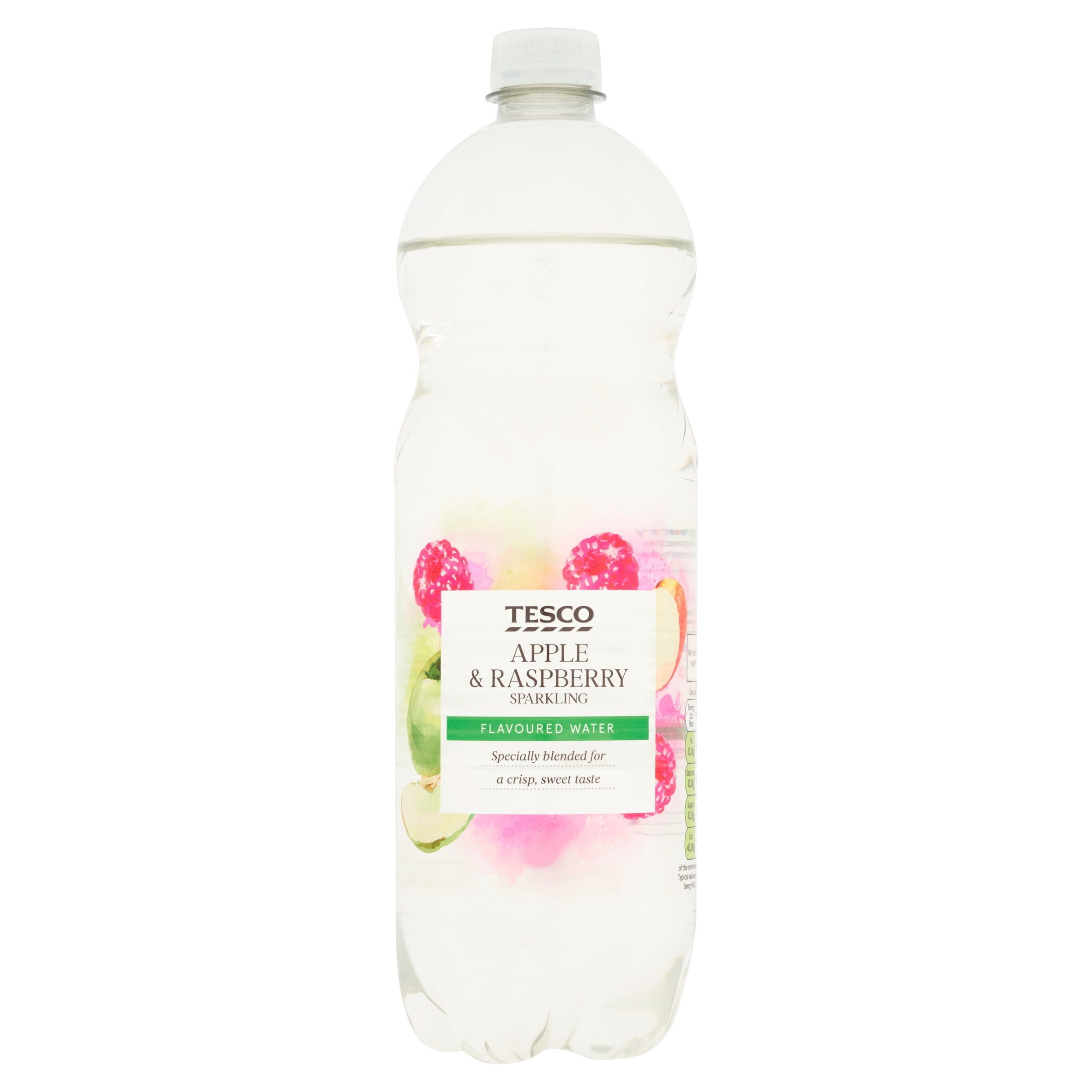 Tesco Sparkling Water Apple & Raspberry 1 Litre, Imported from Britain