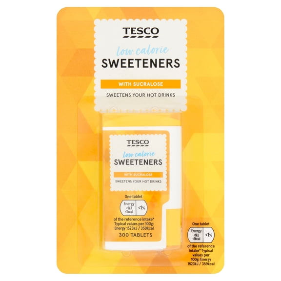 Tesco Sucralose Tablet Sweetener 300Pk, Imported from Britain
