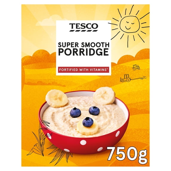 Tesco Super Smooth Porridge 750G, Imported from Britain