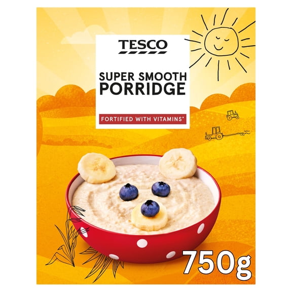 Tesco Super Smooth Porridge 750G, Imported from Britain