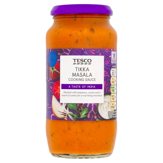 Tesco Tikka Masala Cooking Sauce 500G, Imported from Britain