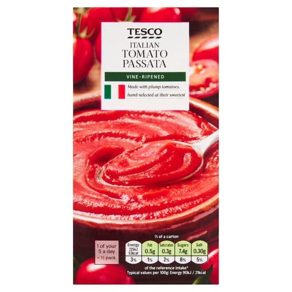 Tesco Tomato Passata 500G, Imported from Britain