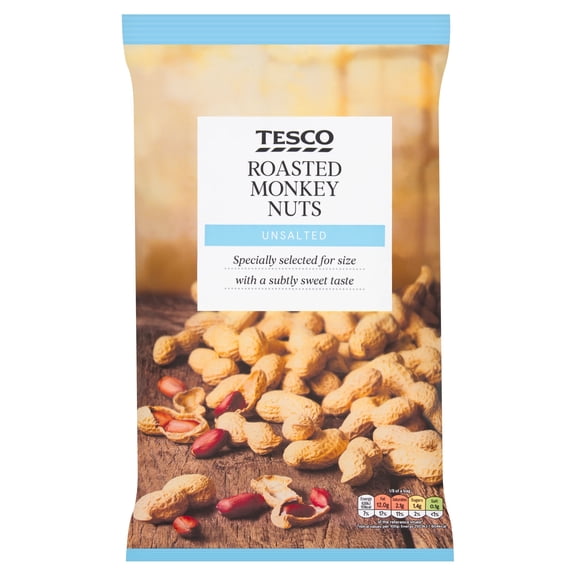 Tesco Unsalted Roasted Monkey Nuts 300G, Imported from Britain