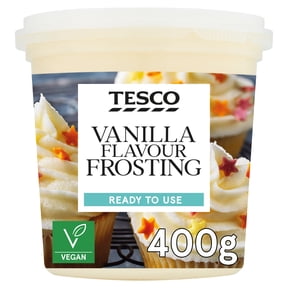 Tesco Vanilla Flavour Frosting 400G, Imported from Britain