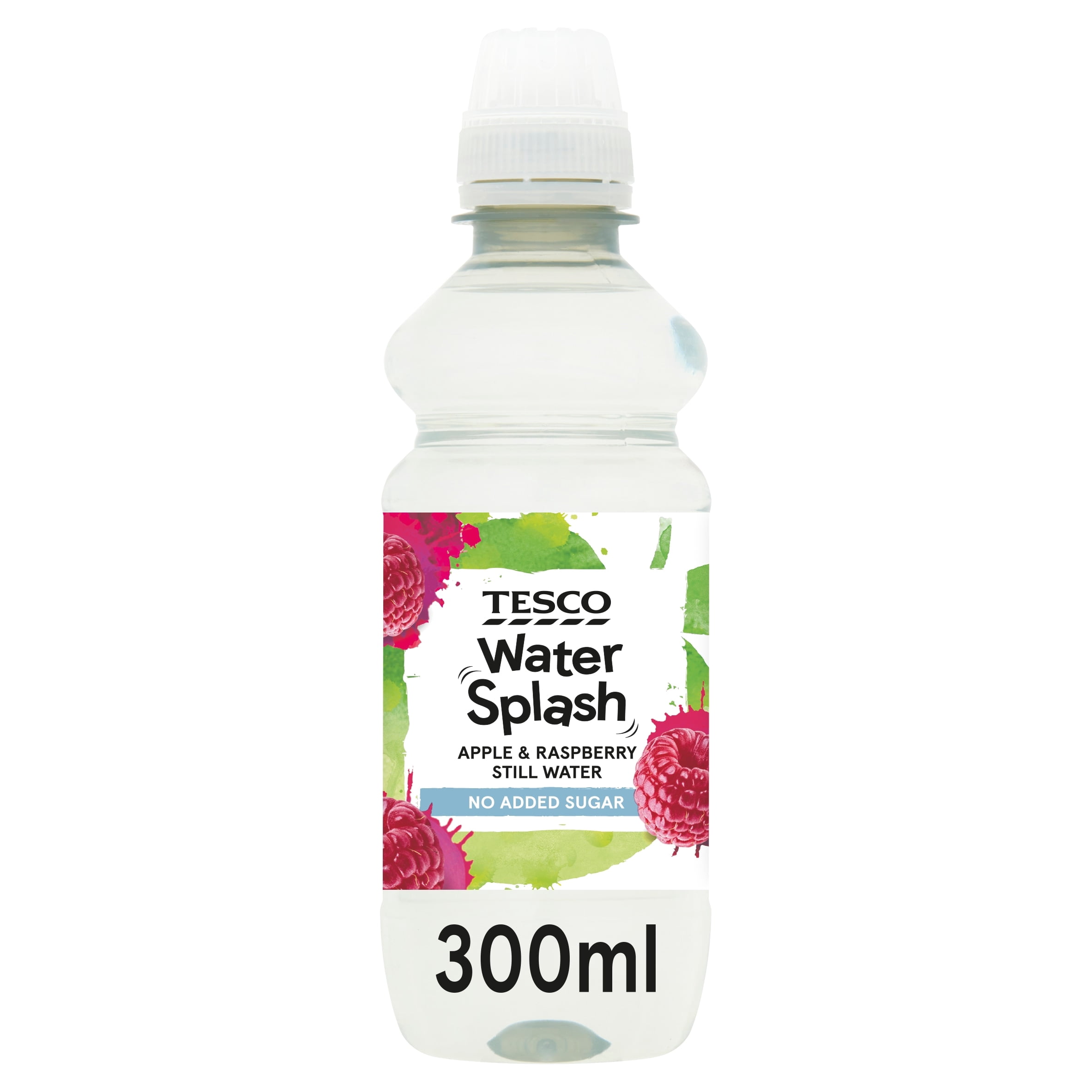 Tesco Water Splash Apple & Raspberry No Added Sugar Water 300Ml, Imported from Britain