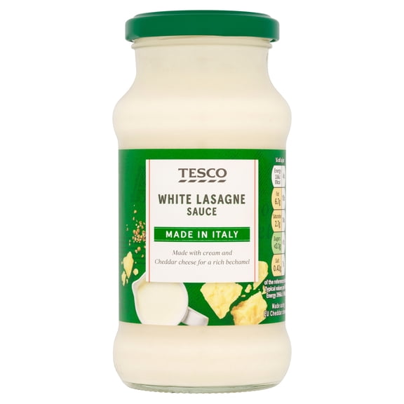 Tesco White Lasagne Sauce 340G, Imported from Britain