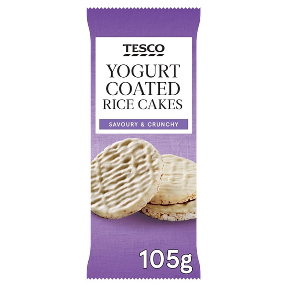 Tesco Yogurt Coated Rice Cakes 105G, Imported from Britain