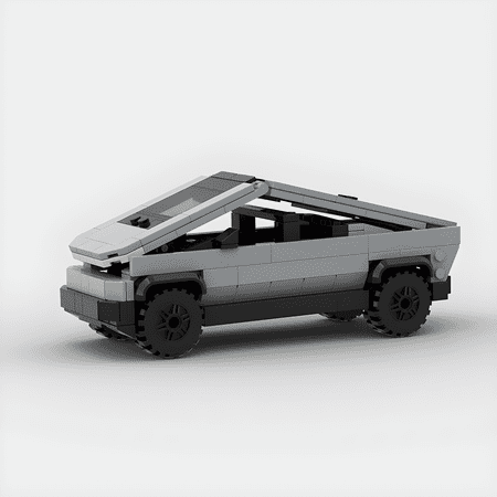 BRICK Tesla CyberTruck Gray Electric Car Compatible with Lego Car Toys, Building Brick Toy Car Model Kit - 276 Pieces
