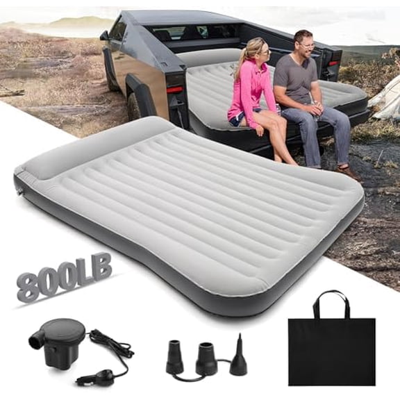 Tesla Cybertruck Bed Air Mattress with Pump-Custom Fit for 2024-2025 Cybertruck Accessories Mattress Portable for Home,Tent,Camping & Guests, Travel,-800lb Weight Capacity$$Sport & Recreation Other