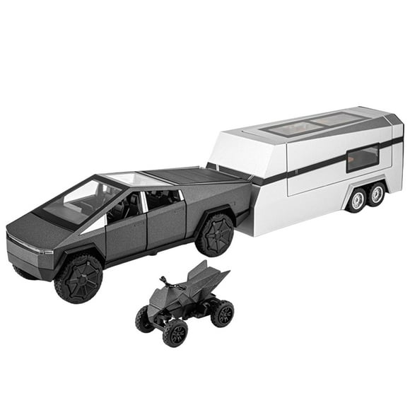Tesla Cybertruck Toy - 1/32 Scale Diecast Model with Sound & Light Effects