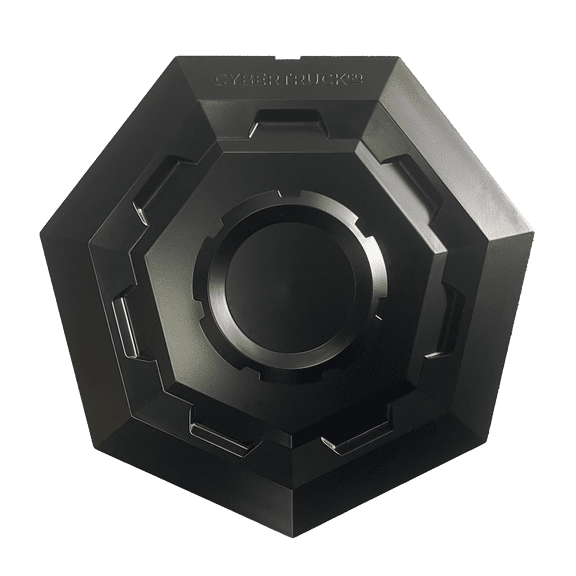 Tesla Cybertruck Wheel center caps plastic matte black (set of 4)