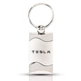 thumbnail image 1 of Tesla Keychain & Keyring - Silver Wave, 1 of 2